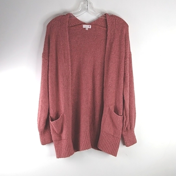 So - Terra Cotta Open Front Cardigan - Size Small - Picture 1 of 7